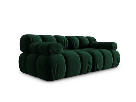 Bellis Modulares 2-Sitzer Sofa 188 cm mit Samt-Bezug (Blu78) in Flaschengrün – Bild 1