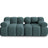 Bellis Modulares 2-Sitzer Sofa 188 cm mit Samt-Bezug (Blu85) in Türkis – Bild 2