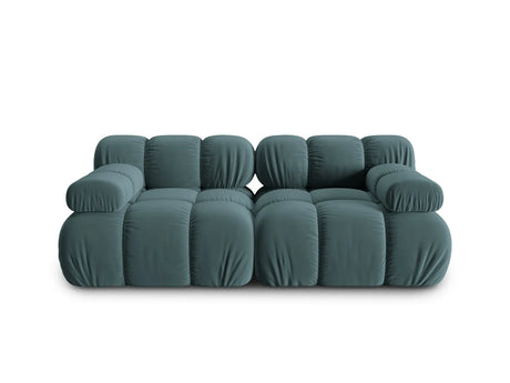 Bellis Modulares 2-Sitzer Sofa 188 cm mit Samt-Bezug (Blu85) in Türkis – Bild 2