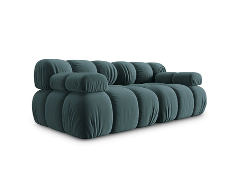 Bellis Modulares 2-Sitzer Sofa 188 cm mit Samt-Bezug (Blu85) in Türkis – Bild 3