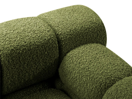Bellis Modulares 3-Sitzer Sofa mit Pouf Links 282 cm mit Boucle-Polsterung (Rolf14) in Grün – Bild 4