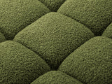 Bellis Modulares 3-Sitzer Sofa mit Pouf Links 282 cm mit Boucle-Polsterung (Rolf14) in Grün – Bild 6