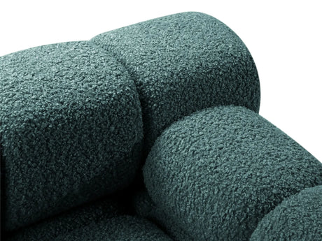 Bellis Modulares 3-Sitzer Sofa mit Pouf Links 282 cm mit Boucle-Polsterung (Rolf17) in Petrol – Bild 4