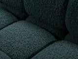Bellis Modulares 3-Sitzer Sofa mit Pouf Links 282 cm mit Boucle-Polsterung (Rolf17) in Petrol – Bild 5