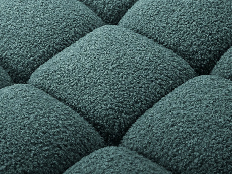 Bellis Modulares 3-Sitzer Sofa mit Pouf Links 282 cm mit Boucle-Polsterung (Rolf17) in Petrol – Bild 6