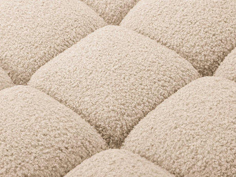 Bellis Modulares 3-Sitzer Sofa mit Pouf Links 282 cm mit Boucle-Polsterung (Rolf2) in Sand – Bild 6