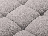 Bellis Modulares 3-Sitzer Sofa mit Pouf Links 282 cm mit Boucle-Polsterung (Rolf6) in Hellgrau – Bild 6