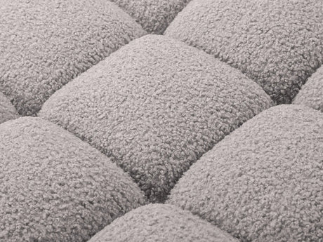 Bellis Modulares 3-Sitzer Sofa mit Pouf Links 282 cm mit Boucle-Polsterung (Rolf6) in Hellgrau – Bild 6