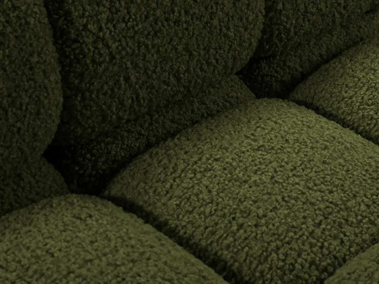 Bellis Modulares 3-Sitzer Sofa mit Pouf Rechts 282 cm mit Boucle-Polsterung (Rolf14) in Grün – Bild 5
