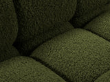 Bellis Modulares 3-Sitzer Sofa mit Pouf Rechts 282 cm mit Boucle-Polsterung (Rolf14) in Grün – Bild 5
