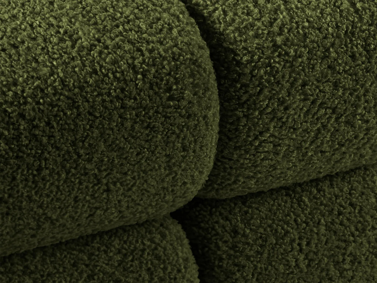 Bellis Modulares 3-Sitzer Sofa mit Pouf Rechts 282 cm mit Boucle-Polsterung (Rolf14) in Grün – Bild 7
