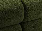 Bellis Modulares 3-Sitzer Sofa mit Pouf Rechts 282 cm mit Boucle-Polsterung (Rolf14) in Grün – Bild 7