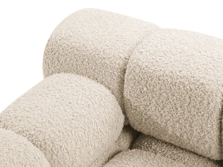 Bellis Modulares 3-Sitzer Sofa mit Pouf Rechts mit Boucle-Polsterung 282 cm – Bild 4