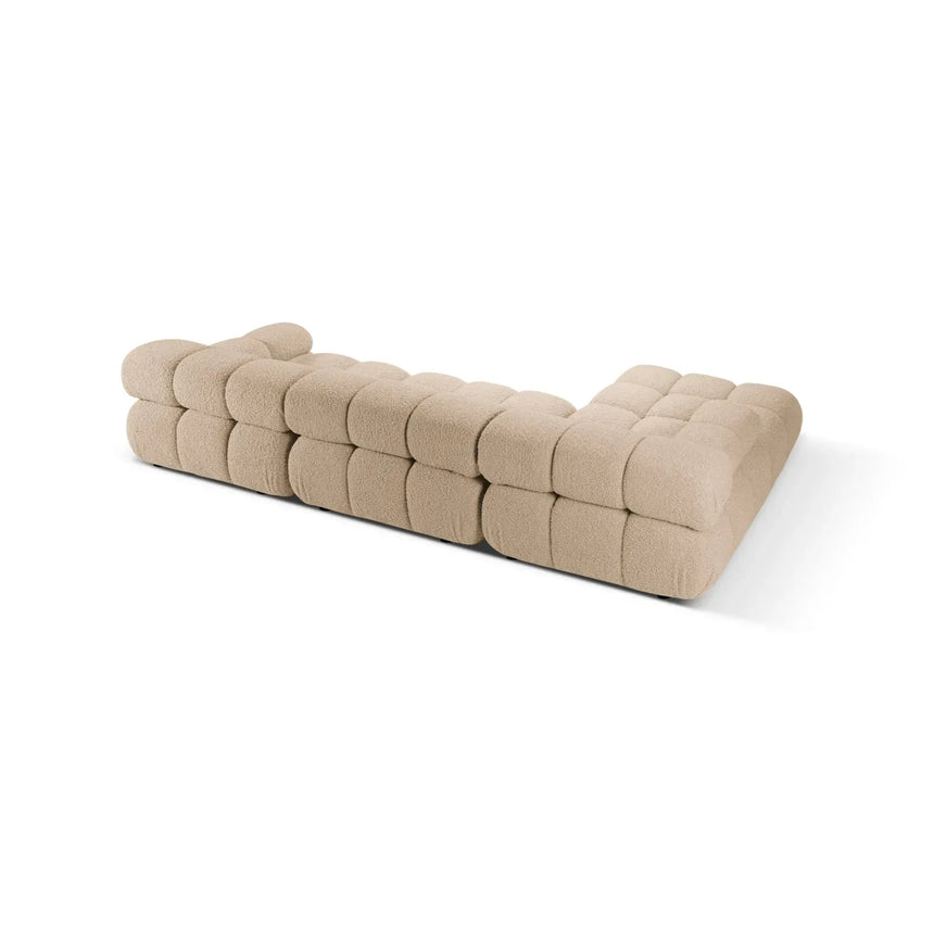 Bellis Modulares 4-Sitzer Sofa Chaise Longue Links 282 cm mit Boucle-Polsterung - ZEN ZONE Furniture