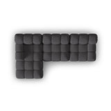 Bellis Modulares 4-Sitzer Sofa Chaise Longue Links mit Samtbezug oder 3D-Stoff, 282 cm - ZEN ZONE Furniture