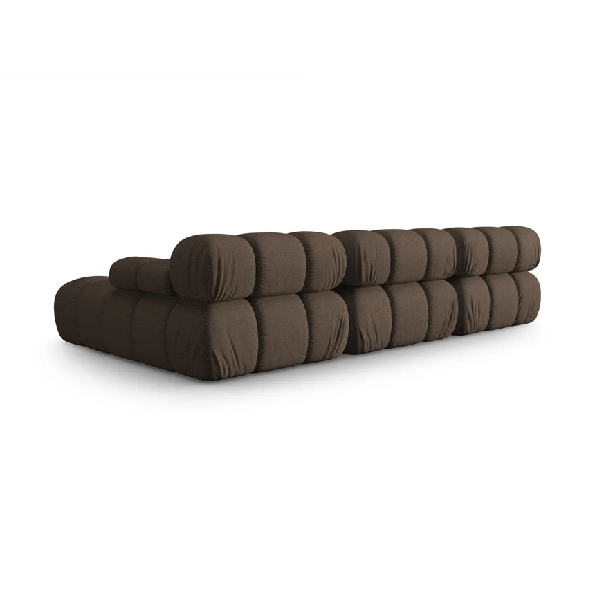 Bellis Modulares 4-Sitzer Sofa Chaise Longue Rechts mit Samtbezug oder 3D-Stoff, 282 cm - ZEN ZONE Furniture
