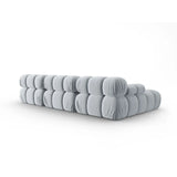 Bellis Modulares 4-Sitzer Sofa Chaise Longue Links mit Samtbezug oder 3D-Stoff, 282 cm - ZEN ZONE Furniture