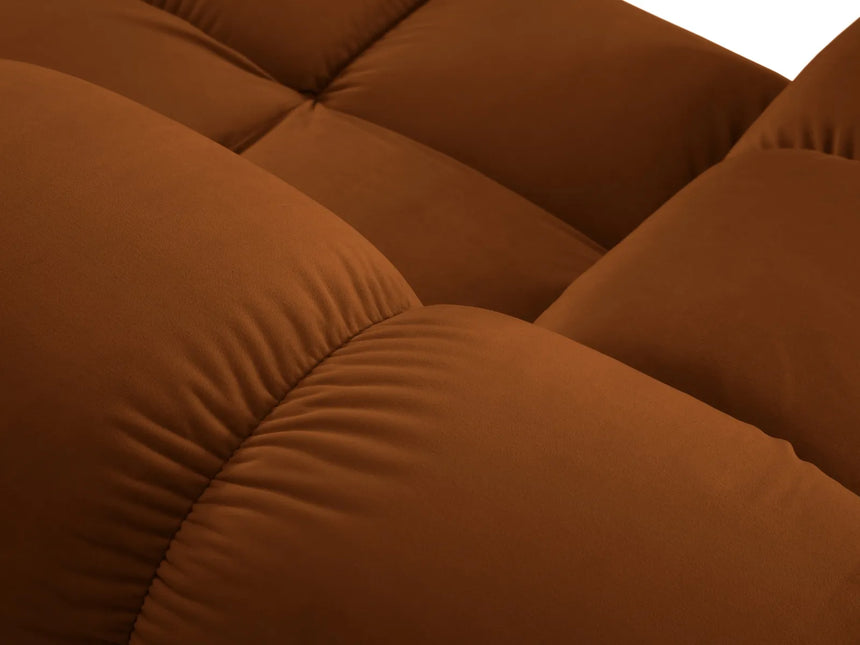 Bellis Modulares 4-Sitzer Sofa Chaise Longue Rechts mit Samt-Stoff (Blu4215) in Terrakotta, 282 cm – Bild 6