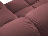 Bellis Modulares 4-Sitzer Sofa Chaise Longue Rechts mit Samt-Stoff (Blu52) in Rosa, 282 cm – Bild 6