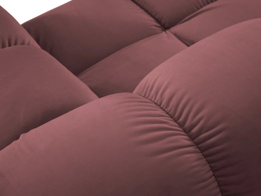 Bellis Modulares 4-Sitzer Sofa Chaise Longue Rechts mit Samt-Stoff (Blu52) in Rosa, 282 cm – Bild 6