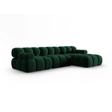 Bellis Modulares 4-Sitzer Sofa Chaise Longue Rechts mit Samtbezug oder 3D-Stoff, 282 cm - ZEN ZONE Furniture