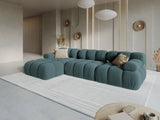 Bellis Modulares 4-Sitzer Sofa Chaise Longue Rechts mit Samt-Stoff (Blu85) in Türkis, 282 cm – Bild 2