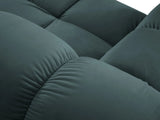 Bellis Modulares 4-Sitzer Sofa Chaise Longue Rechts mit Samt-Stoff (Blu85) in Türkis, 282 cm – Bild 5
