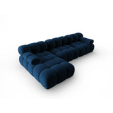 Bellis Modulares 4-Sitzer Sofa Chaise Longue Links mit Samtbezug oder 3D-Stoff, 282 cm - ZEN ZONE Furniture