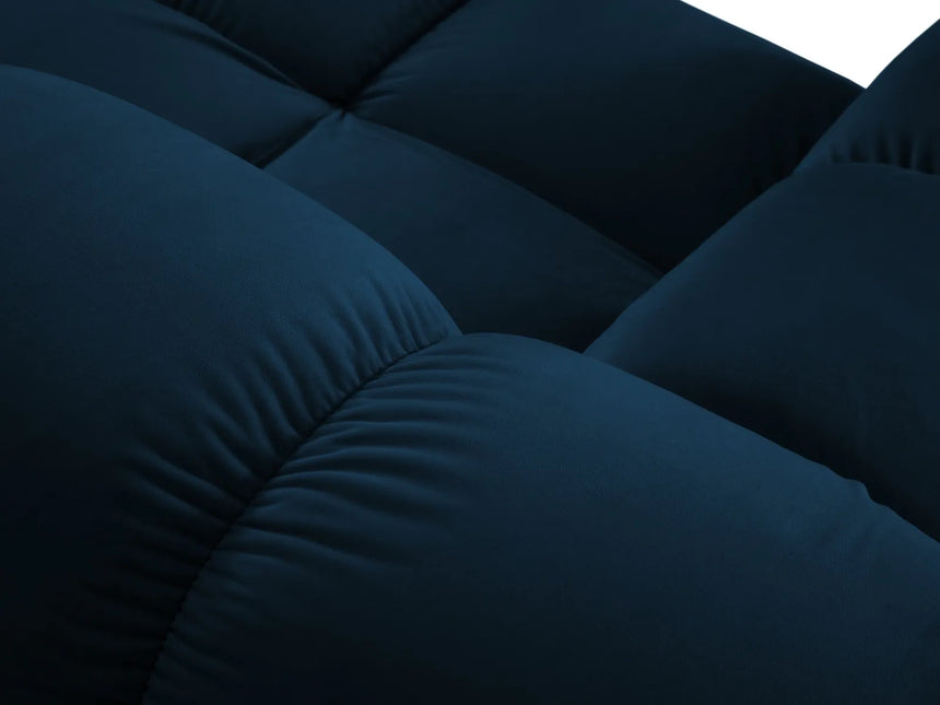 Bellis Modulares 4-Sitzer Sofa Chaise Longue Rechts mit Samt-Stoff (Blu86) in Königsblau, 282 cm – Bild 6