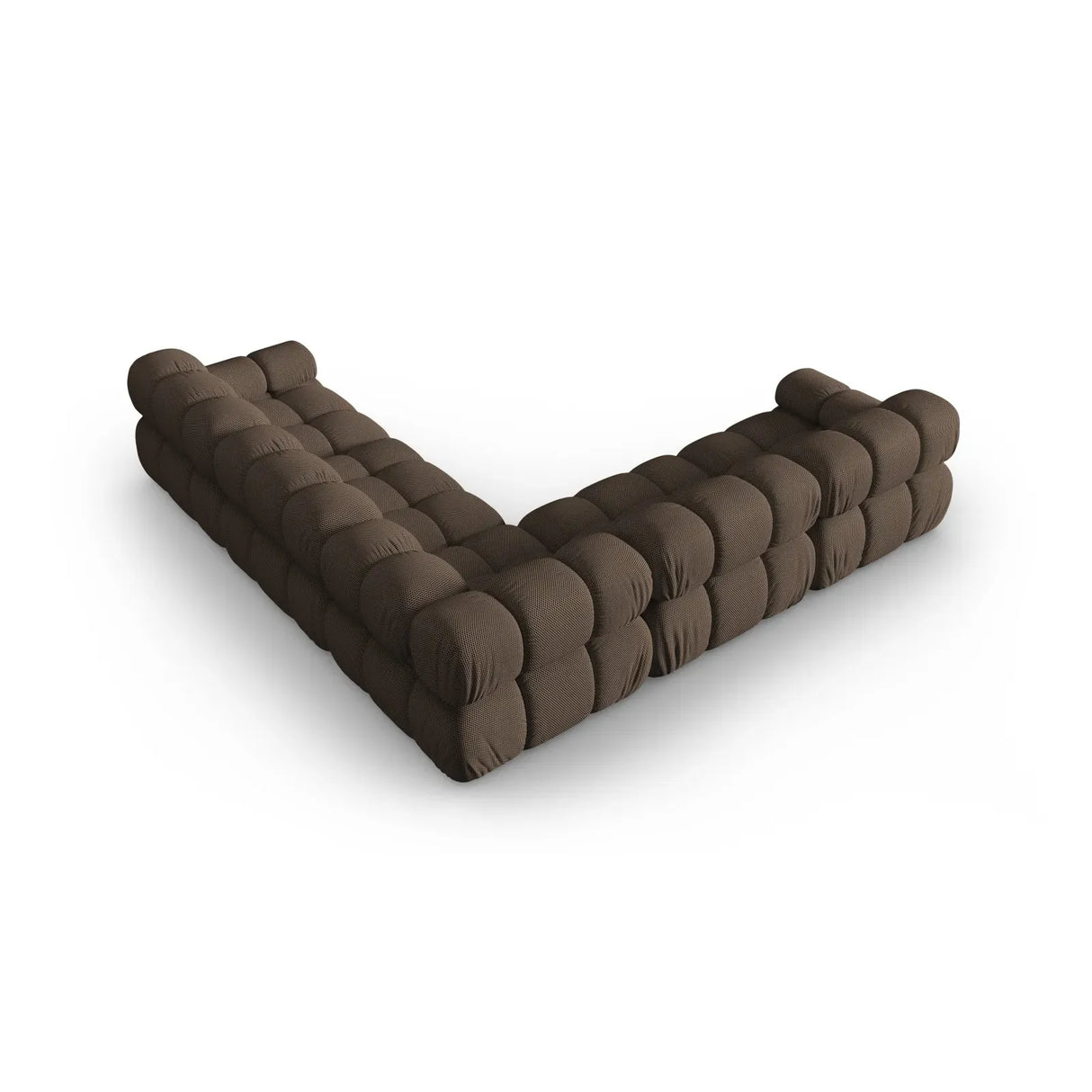 Bellis Modulares 5-Sitzer Ecksofa mit Samtbezug oder 3D-Stoff 282 cm - ZEN ZONE Furniture
