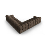 Bellis Modulares 5-Sitzer Ecksofa mit Samtbezug oder 3D-Stoff 282 cm - ZEN ZONE Furniture