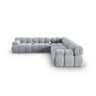 Bellis Modulares 5-Sitzer Ecksofa mit Samtbezug oder 3D-Stoff 282 cm - ZEN ZONE Furniture