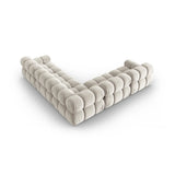 Bellis Modulares 5-Sitzer Ecksofa mit Samtbezug oder 3D-Stoff 282 cm - ZEN ZONE Furniture