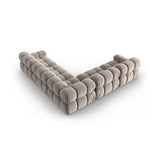 Bellis Modulares 5-Sitzer Ecksofa mit Samtbezug oder 3D-Stoff 282 cm - ZEN ZONE Furniture
