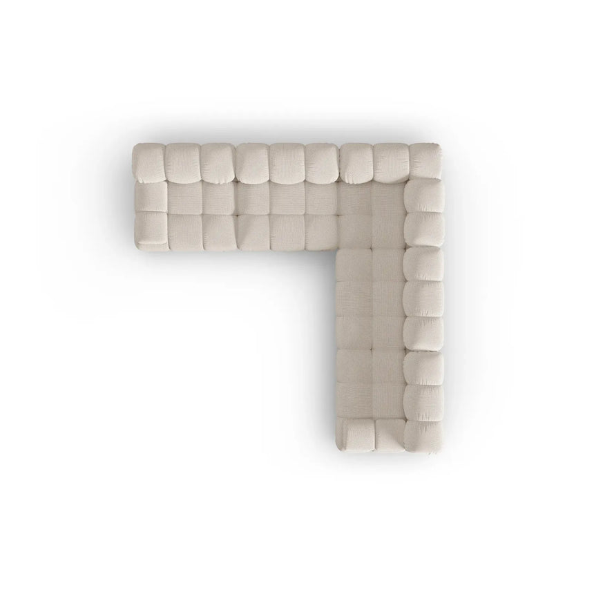 Bellis Modulares 5-Sitzer Ecksofa mit Samtbezug oder 3D-Stoff 282 cm - ZEN ZONE Furniture