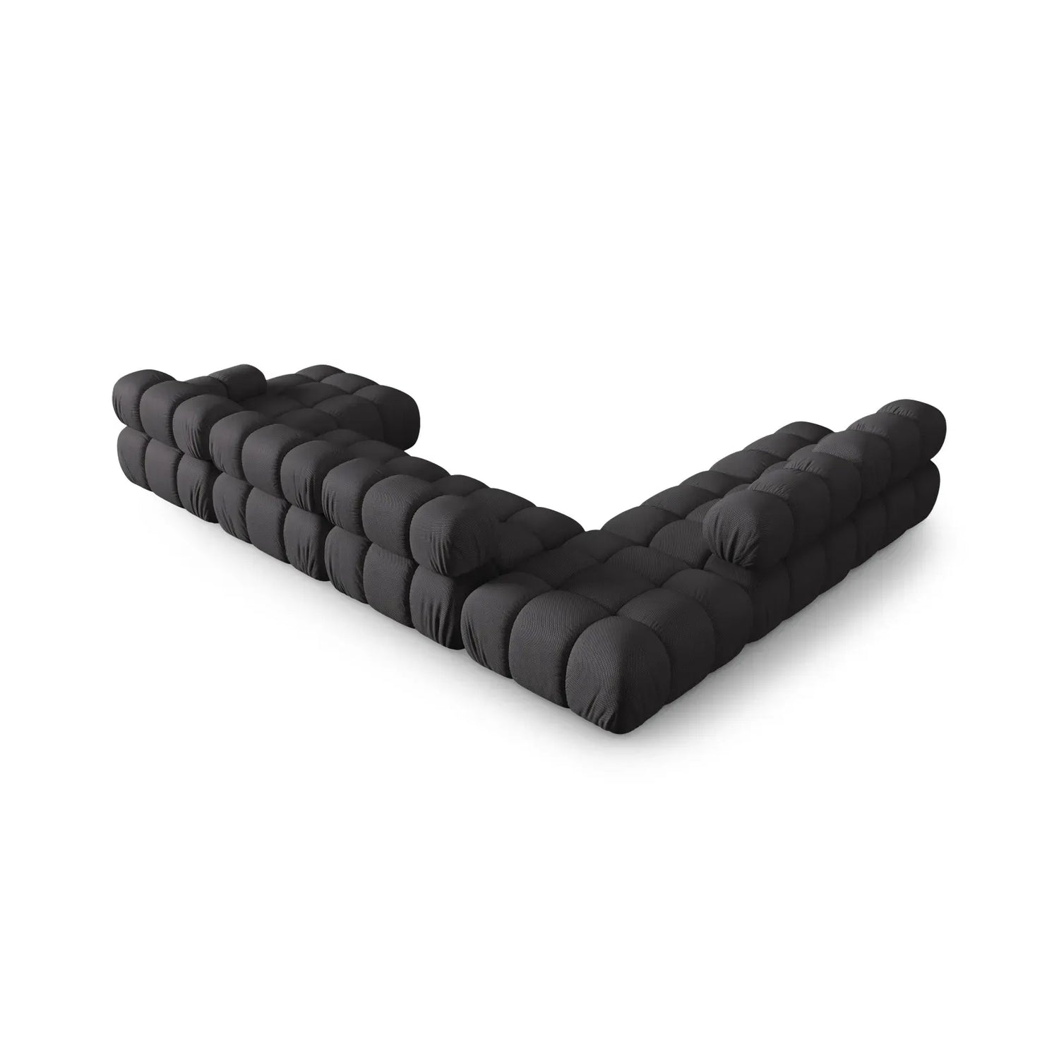 Bellis Modulares Sofa 6 Module Chaise Longue Links mit Samtbezug oder 3D-Stoff, 376x282 cm - ZEN ZONE Furniture