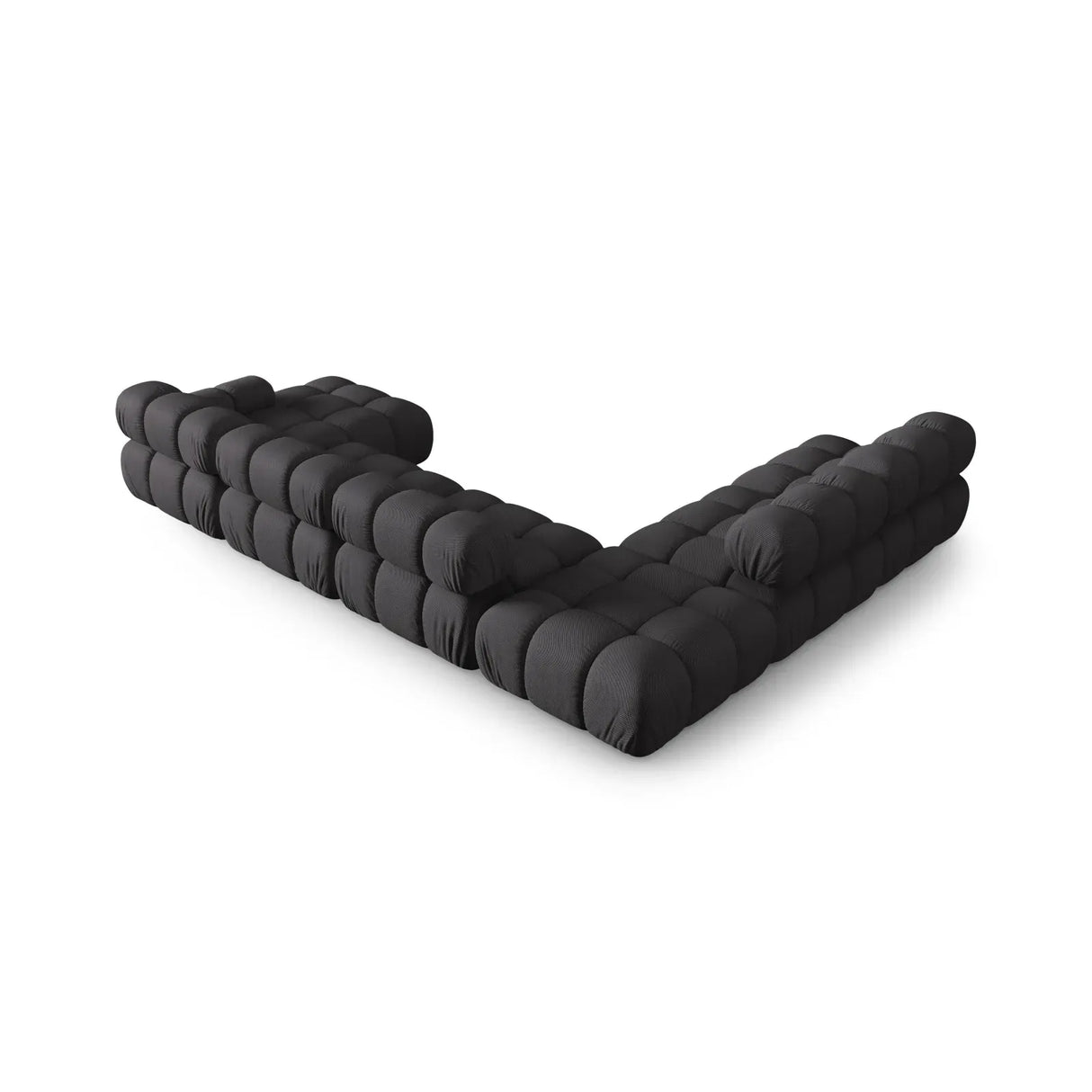 Bellis Modulares Sofa 6 Module Chaise Longue Links mit Samtbezug oder 3D-Stoff, 376x282 cm - ZEN ZONE Furniture