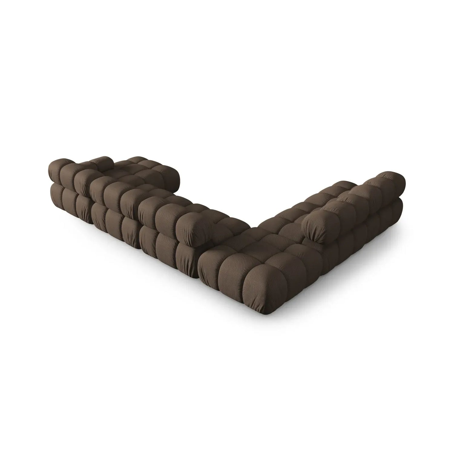 Bellis Modulares Sofa 6 Module Chaise Longue Links mit Samtbezug oder 3D-Stoff, 376x282 cm - ZEN ZONE Furniture