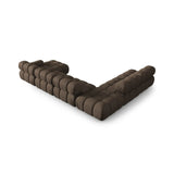 Bellis Modulares Sofa 6 Module Chaise Longue Links mit Samtbezug oder 3D-Stoff, 376x282 cm - ZEN ZONE Furniture