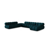 Bellis Modulares Sofa 6 Module Chaise Longue Links mit Samtbezug oder 3D-Stoff, 376x282 cm - ZEN ZONE Furniture