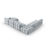 Bellis Modulares Sofa 6 Module Chaise Longue Links mit Samtbezug oder 3D-Stoff, 376x282 cm - ZEN ZONE Furniture