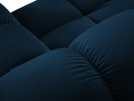 Bellis Modulares Sofa 6 Module Chaise Longue Links mit Samt-Stoff (Blu86) in Königsblau, 376x282 cm – Bild 5