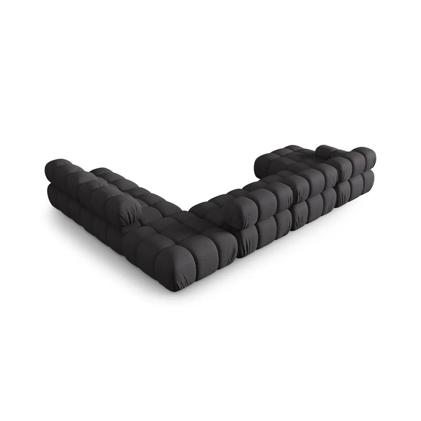 Bellis Modulares Sofa 6 Module Chaise Longue Rechts mit Samtbezug oder 3D-Stoff, 376x282 cm - ZEN ZONE Furniture