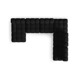 Bellis Modulares Sofa 6 Module Chaise Longue Rechts mit Samtbezug oder 3D-Stoff, 376x282 cm - ZEN ZONE Furniture