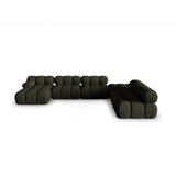 Bellis Modulares Sofa 6 Module Chaise Longue Rechts mit Samtbezug oder 3D-Stoff, 376x282 cm - ZEN ZONE Furniture