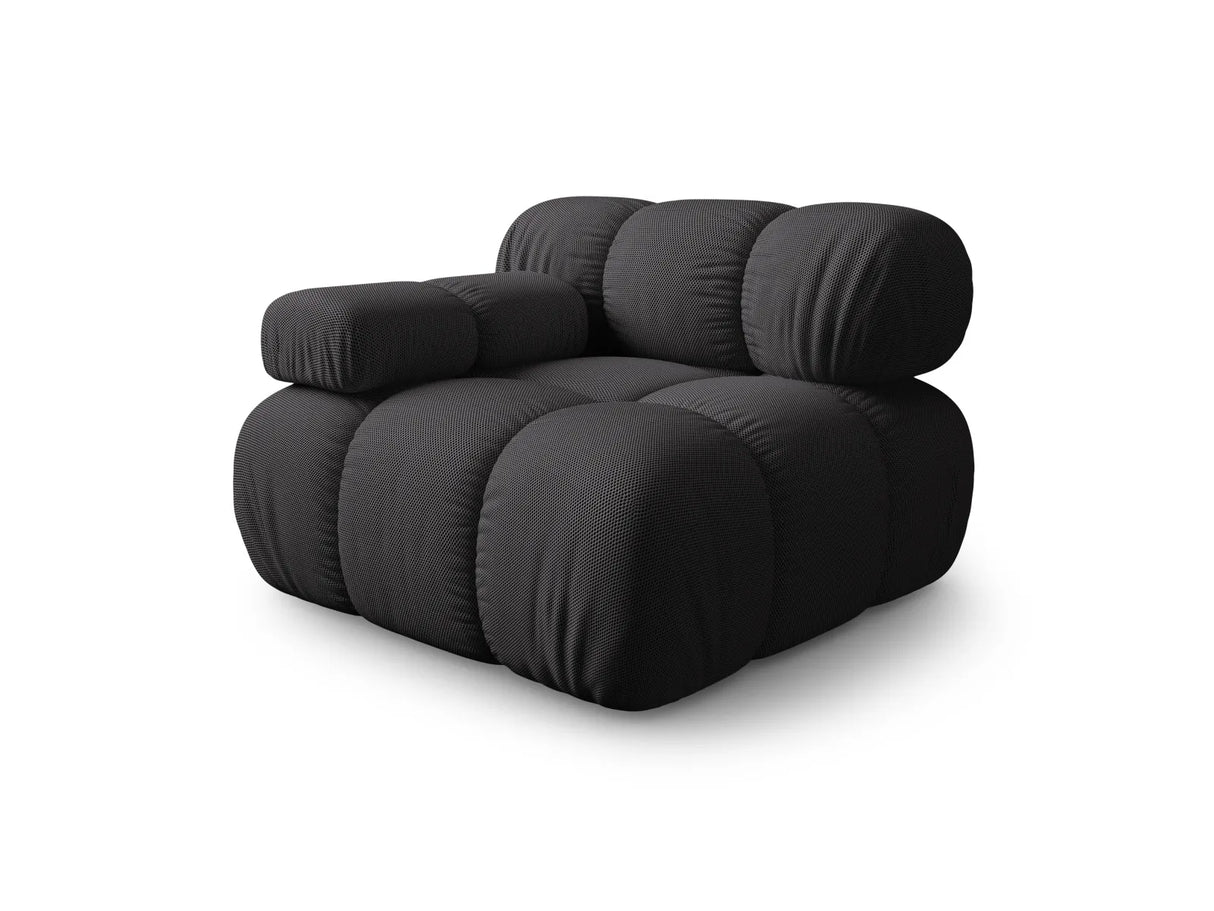 Bellis Modulares Sofa Eckmodul Links mit 3D-Stoff (Son15) in Espresso, 94 cm – Bild 1