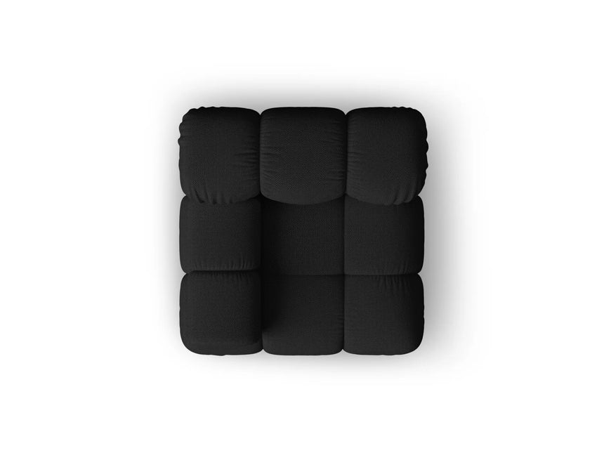 Bellis Modulares Sofa Eckmodul Links mit 3D-Stoff (Son19) in Schwarz, 94 cm – Bild 3