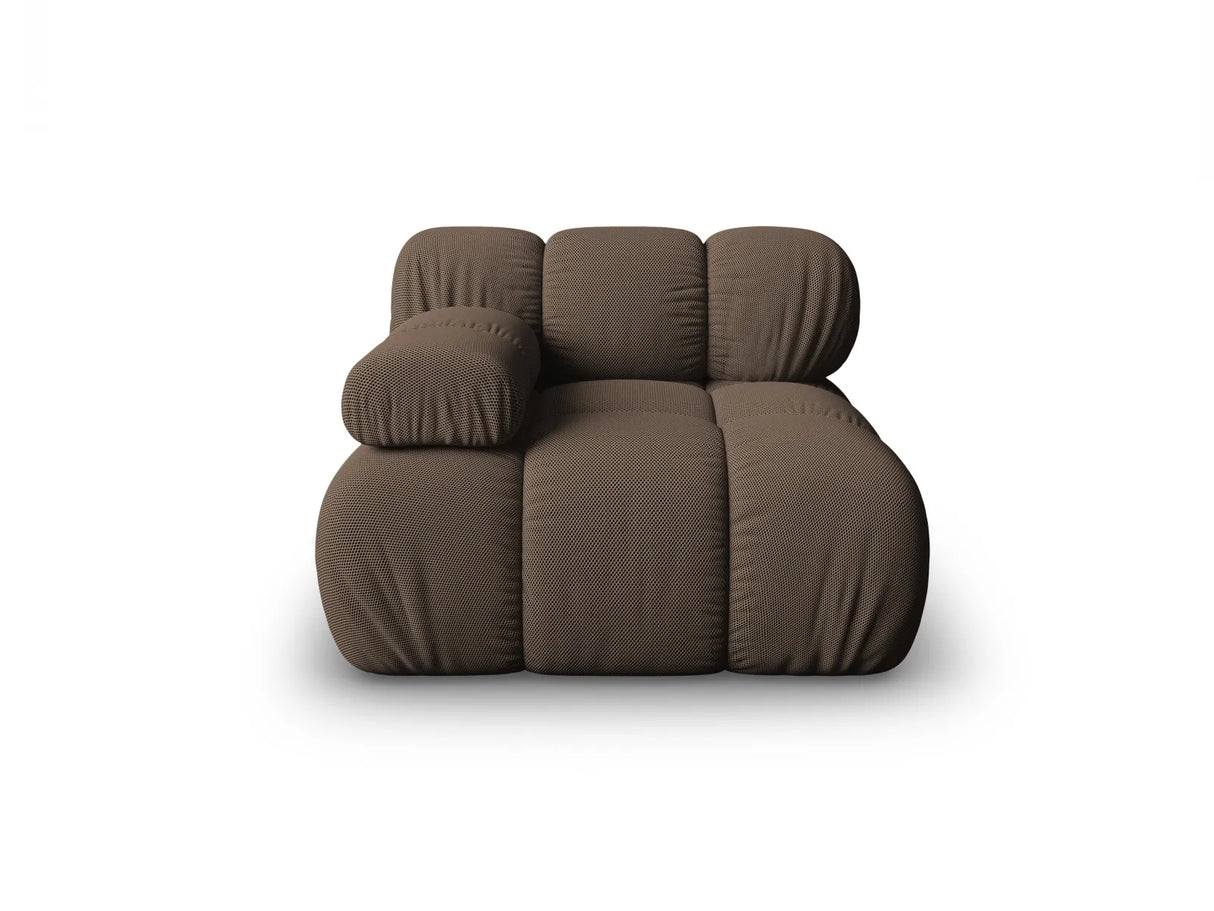 Bellis Modulares Sofa Eckmodul Links mit 3D-Stoff (Son40) in Braun, 94 cm – Bild 1