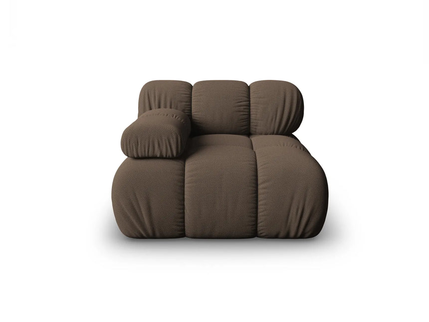 Bellis Modulares Sofa Eckmodul Links mit 3D-Stoff (Son40) in Braun, 94 cm – Bild 1
