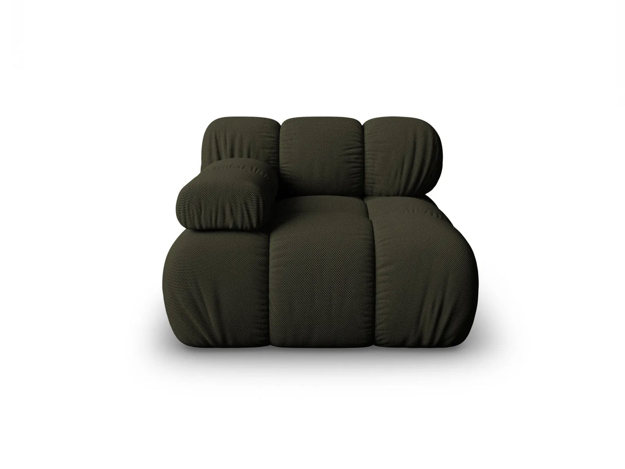 Bellis Modulares Sofa Eckmodul Links mit 3D-Stoff (Son77) in Amazon grün, 94 cm – Bild 1
